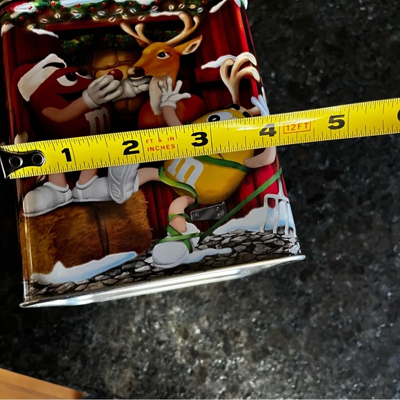 Vintage M&M'S Christmas Holiday REINDEER Tin Canister 2003 Collection - Picture 10 of 10